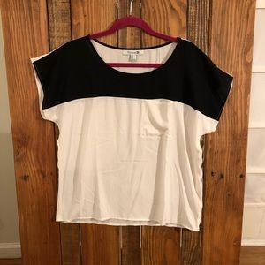 Forever 21 size medium black and white sheer top